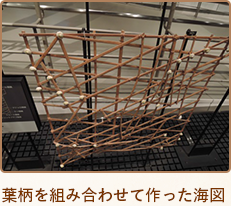 葉柄を組み合わせて作った海図