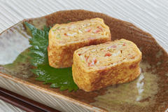 かにかま入り卵焼き