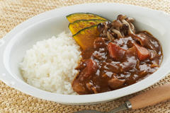 かぼちゃときのこのココナッツカレー